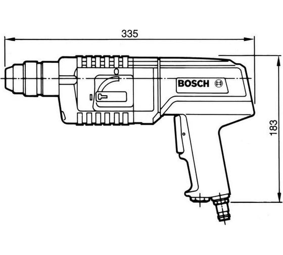 Пневматический перфоратор Bosch 0.607.557.501