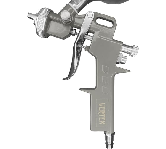 Краскораспылитель с металлическим бачком vertextools 0019-02