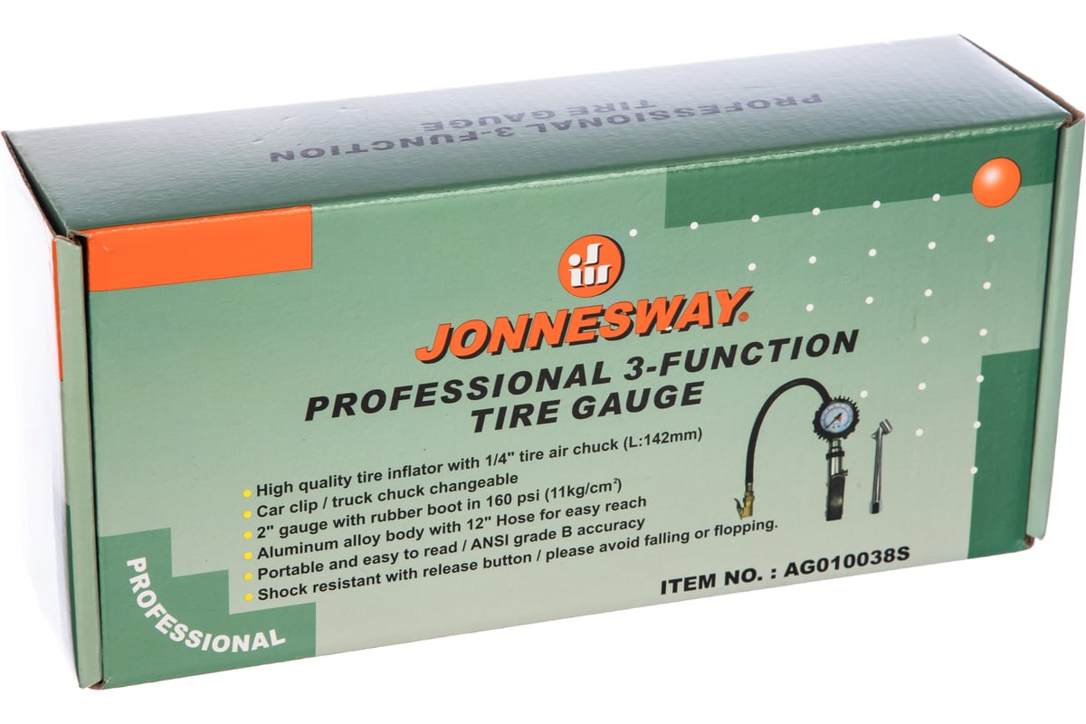 Трехфункциональный манометр для шин, шланг 300мм Jonnesway AG010038S ...