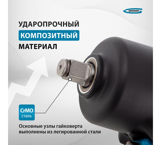 Пневматический ударный гайковерт GROSS G1285 57442