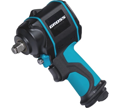 Гайковёрт пневматический ударный GROSS G985, 1/2",Twin Hammer, 610 Нм, 9000 об/мин, композитный 57440