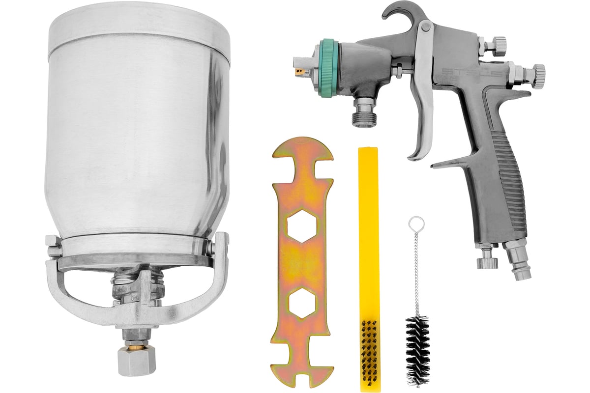 Краскораспылитель STELS AS 951 LVLP профессиональный, всасывающего типа,  сопло 1.5 мм 57368