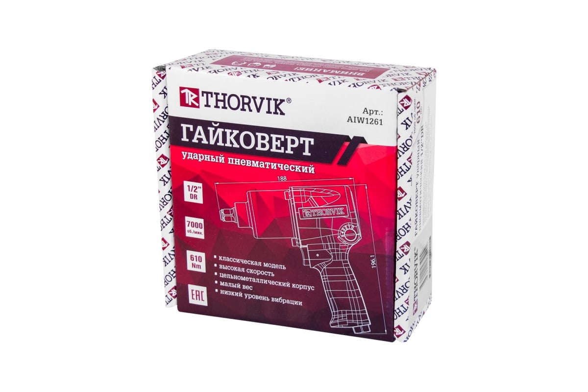 Пневматический гайковерт THORVIK AIW1261 52199 - выгодная цена, отзывы ...