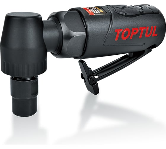 Зачистная пневматическая угловая машинка TOPTUL мини 1/4", 6 мм, 18000 об/мин KASD0818