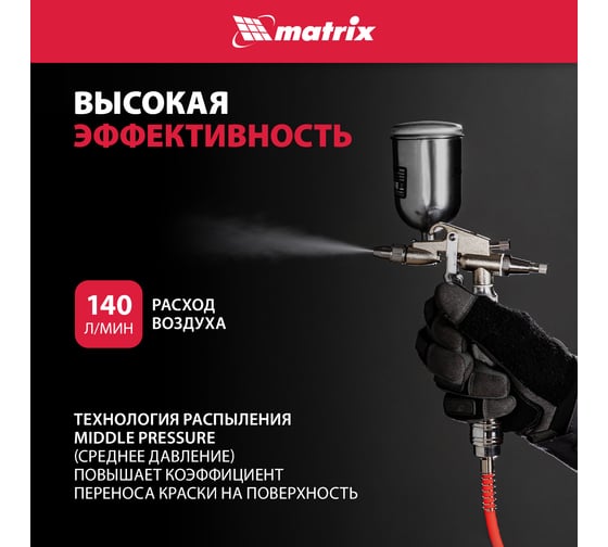 Пневматический краскораспылитель MATRIX 57318