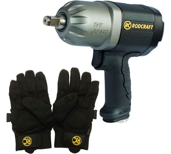 Ударный гайковерт 1/2" RODCRAFT 2277 + перчатки 8951000220