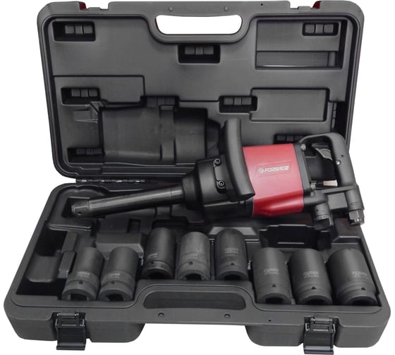 Пневмогайковерт + комплект ударных головок Forsage F-SM-47-4072LK 1