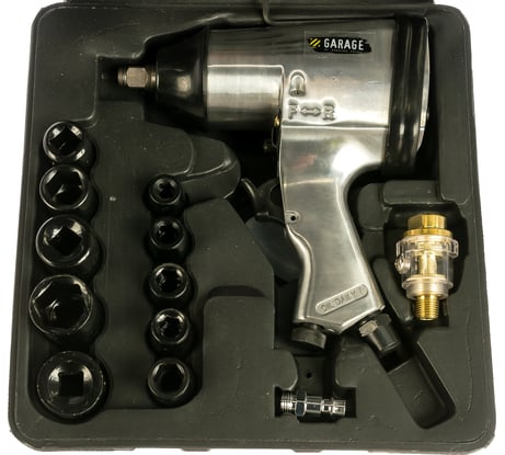 Пневматический гайковёрт Garage GR-IW 315 с набором головок УТ-00000047