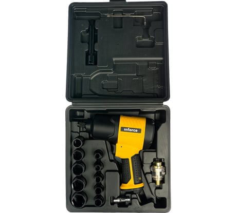 Ударный пневмогайковерт Inforce PW 720 + набор головок 01-14-03