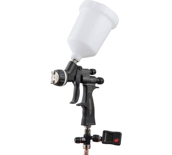Краскопульт с верхним бачком WALMEC Genesi CARBONIO 360 HTE CLEAR 963019 1