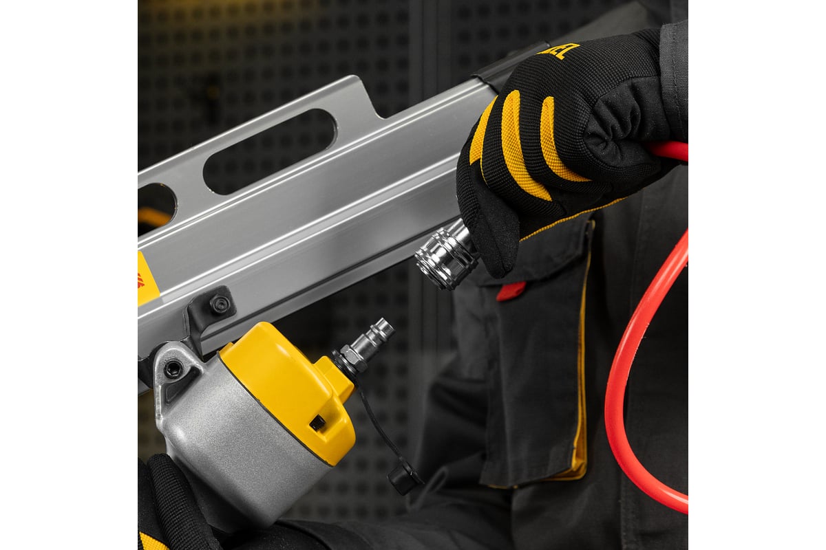 Пневматический нейлер Denzel pn2190 для гвоздей sn21 от 50 до 90 мм ...