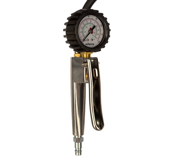 Пистолет для накачки шин (шинный манометр) INFORCE Dial160PSI 01-05-01