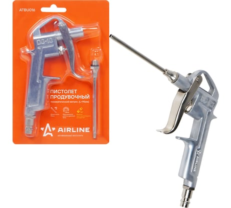 Продувочный пневматический пистолет Airline металл L=95мм ATBU016