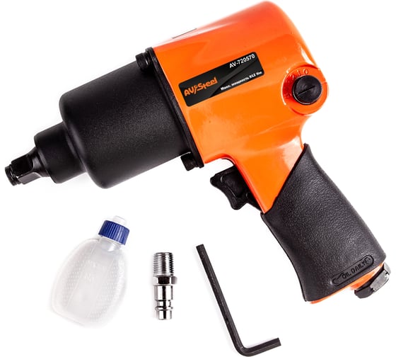 Пневмогайковерт AV Steel 1/2"dr. 912Нм 2,3кг Twin hammer AV-720570