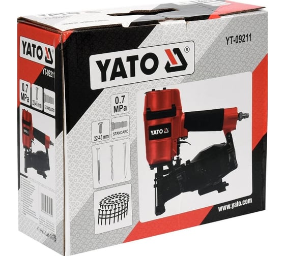Кровельный нейлер YATO 22-45 мм YT-09211