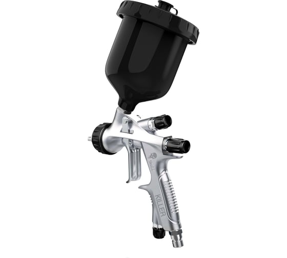 Краскопульт Radex skull killer spray gun серебристый, с манометром в кейсе rrp дюза 1.4 11114 1