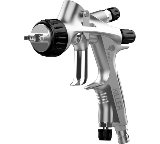 Краскопульт Radex skull killer spray gun серебристый, с манометром в кейсе hvlp дюза 1.3 11113