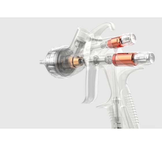 Краскопульт Radex skull killer spray gun с манометром, в кейсе hvlp дюза 1.3 золото 12113