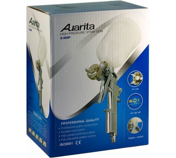 Окрасочный пистолет AUARITA с дюзой 1.8 мм S-990P-18