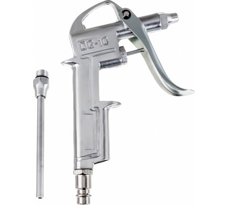 Продувочный металлический пистолет с набором аксессуаров Pegas pneumatic длина носика: 20 мм, 80мм 5108