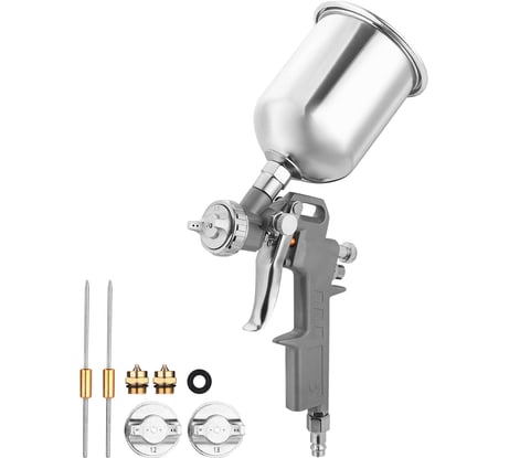Пневматический краскопульт с верхним бачком DEKO DKSG01-1 500 мл, металл, 1.2/1.5/1.8 мм 018-1100-1