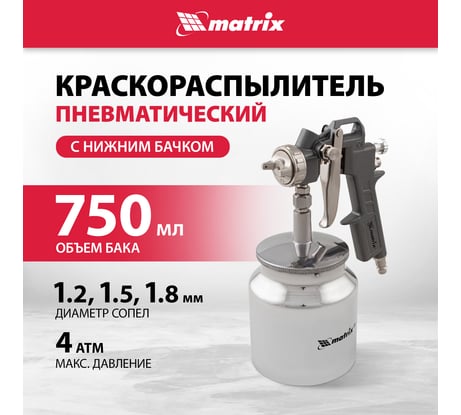 Пневматический краскораспылитель MATRIX 57317