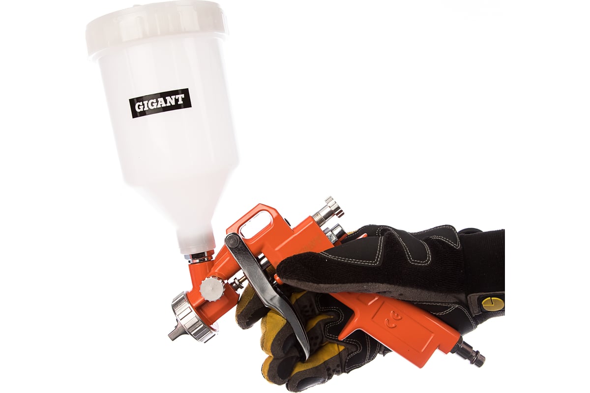 Краскораспылитель (сопло 1,5 мм; бачок 0,6 л, НVLP) Gigant SP 178 ...