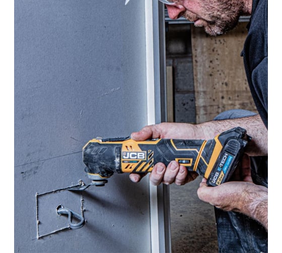 Многофункциональный инструмент JCB (-18MT-B-E) 18 V, 5000-15000 об/мин, ЗУ (-18VFC-E)2.4 A, аккум. батарея (-20LI-E) 2.0AH -18MT-2XB-E(57233) JCB-18MT-2XB-E(57233)