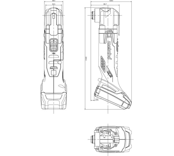 Многофункциональный инструмент Metabo MT 18 LTX Compact 613021860
