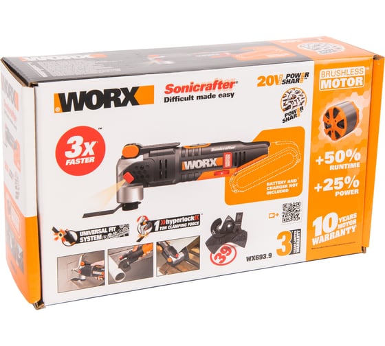 Аккумуляторный бесщеточный реноватор WORX WX693.9