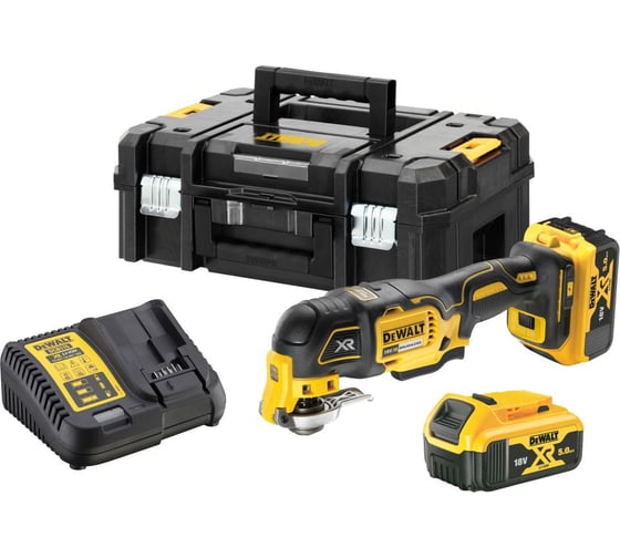Аккумуляторный реноватор DEWALT DCS356P2, 18 В, 20000 кол/мин, с 2 АКБ 5 А*ч и ЗУ, в кейсе TSTAK DCS356P2-QW