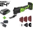 Мультитул GreenWorks G24MT, 24V, QOIS, 5000-18000/мин, 3,2, LED, оснастка 13 шт, 1x2Ач,ЗУ, коробка 3400307VUA 1