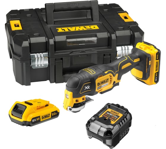 Аккумуляторный реноватор Dewalt DCS355D2, 18 В, 20000 кол/мин, с 2 АКБ 2 Ач и ЗУ, в кейсе TSTAK DCS355D2-QW