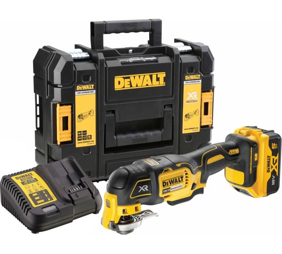 Аккумуляторный реноватор Dewalt DCS355P1, 18 В, 20000 кол/мин, с АКБ 5 Ач и ЗУ, в кейсе TSTAK DCS355P1-QW