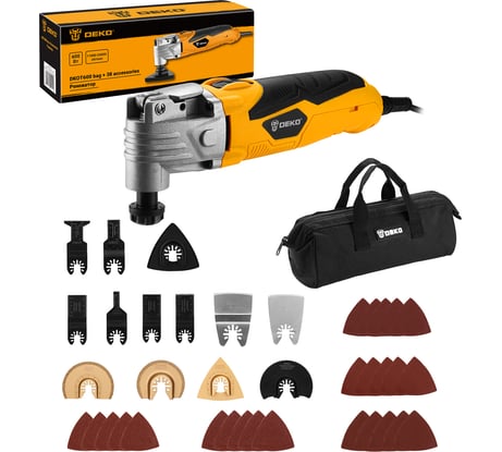 Быстрозажимной реноватор DEKO DKOT600 в сумке, набор предметов 39 шт 063-4276