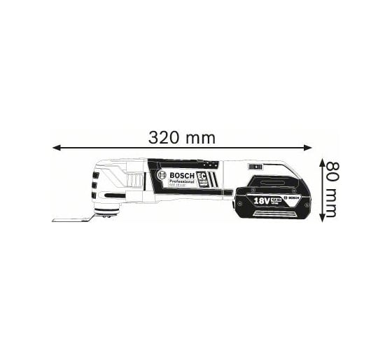 Универсальный резак | реноватор Bosch GOP 18 V-EC 0.601.8B0.000