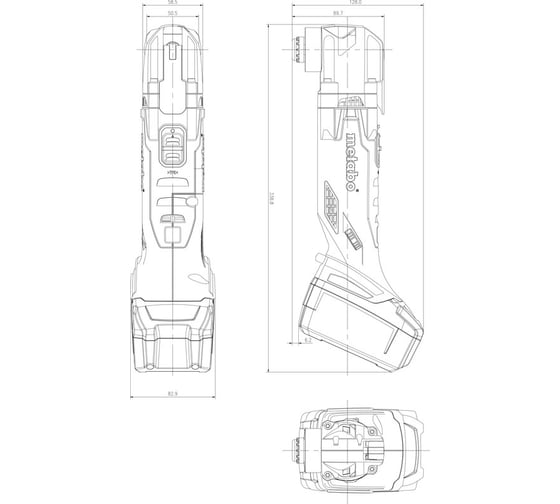 Многофункциональный инструмент | реноватор Metabo MT 18 LTX Compact 613021650