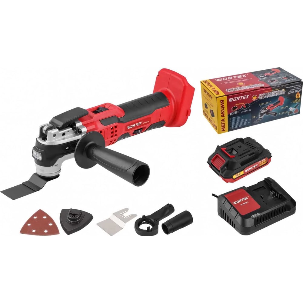 Многофункциональный аккумуляторный инструмент-реноватор WORTEX СSM 3020 ...
