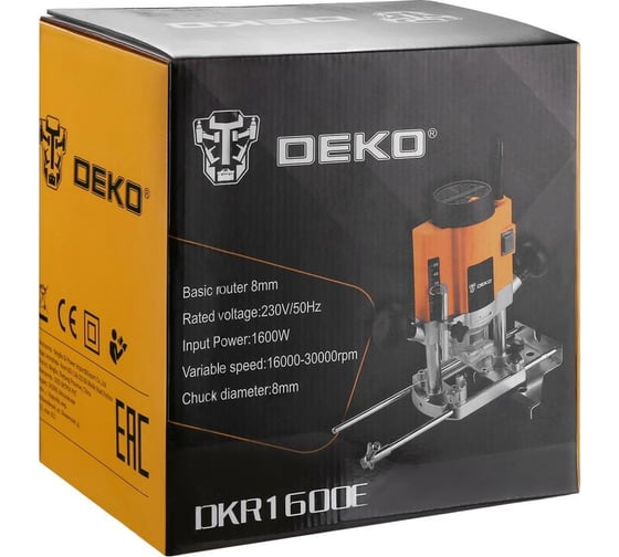 Фрезер DEKO DKR1600E 1600 Вт, 16000-30000 ходов/мин 063-4193
