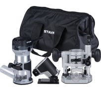 Фрезер сетевой с базами Ставр 750 Вт, 40 мм, цанги 6/8 мм, STAVR SR 750-3SET, 9031400036