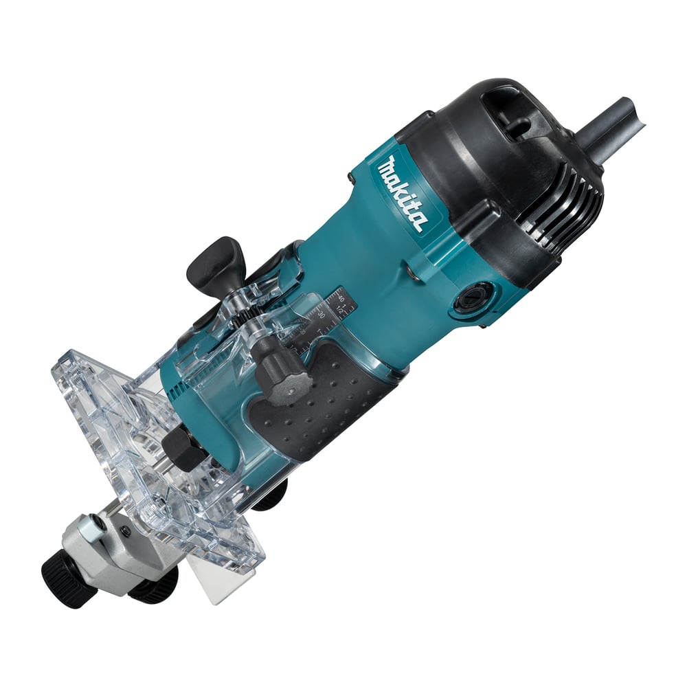 Кромочный фрезер Makita 530 Вт, 32000 обмин, цанга 6 мм, плавный пуск,  антирестарт,1.5 кг, кор. 3711 - выгодная цена, отзывы, характеристики, фото  - купить в Москве и РФ