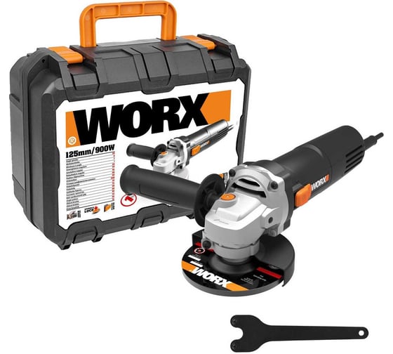 Угловая шлифовальная машина WORX 900 Вт, 125 мм WX718