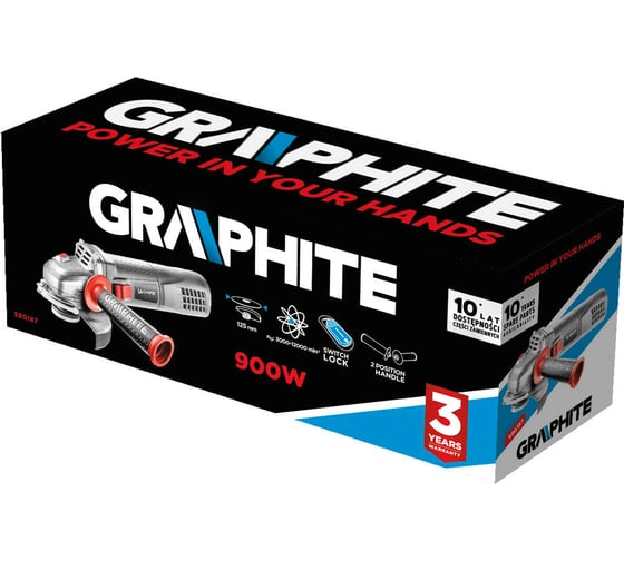 Угловая шлифмашина GRAPHITE 59G187