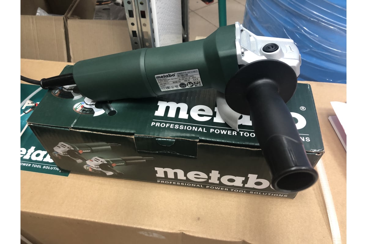 Угловая шлифмашина METABO W 750-125 603605010 - выгодная цена, отзывы,  характеристики, фото - купить в Москве и РФ