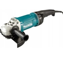 Угловая шлифовальная машина Makita 230 мм, 2800 Вт, 6600 об., AFT, поворот. рукоятка, плавн. пуск, антивибр., поддержка об., расцепляющая муфта, тормоз дв., 6.3 кг GA9070X1