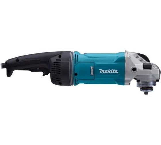 Угловая шлифовальная машина Makita 230 мм, 2800 Вт, 6600 об., AFT, поворот. рукоятка, плавн. пуск, антивибр., поддержка об., расцепляющая муфта, тормоз дв., 6.3 кг GA9070X1