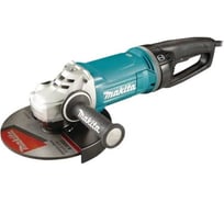 Угловая шлифовальная машина Makita 230 мм, 2800 Вт, 6600 об., AFT, D-обр. поворот. рукоятка, плавн. пуск, антивибр., поддержка об., расцепляющая муфта, тормоз дв., 6.3 кг GA9071X1