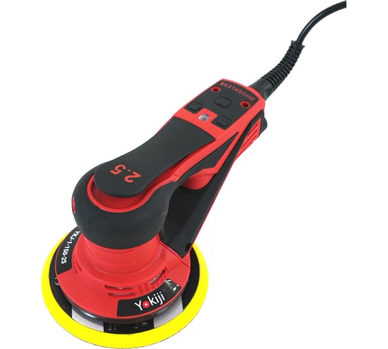 Шлифовальная ручная машинка YOKIJI 220V/50Hz, 350W, эксцентрик 2,5 мм YKJ-1-150-25