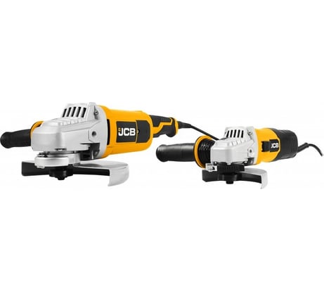 Набор машин углошлифовальных JCB электрических -AG115-E (600Вт,12 000 об/мин, диаметр диска 115мм) и AG230-E (2000Вт, 6500 об/мин, диаметр диска 230мм) JCB-AGTPK-E(57263)