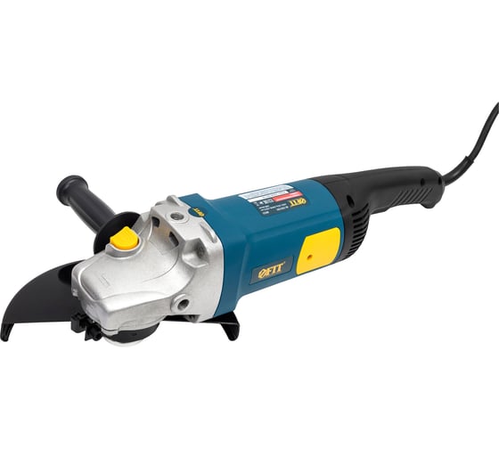 Угловая шлифмашина FIT 2500 Вт, 6500 об/мин, КлК 230 мм, тяжелая, быстрая смена щеток, резкий наклон, плавный пуск, армированный ротор 80335